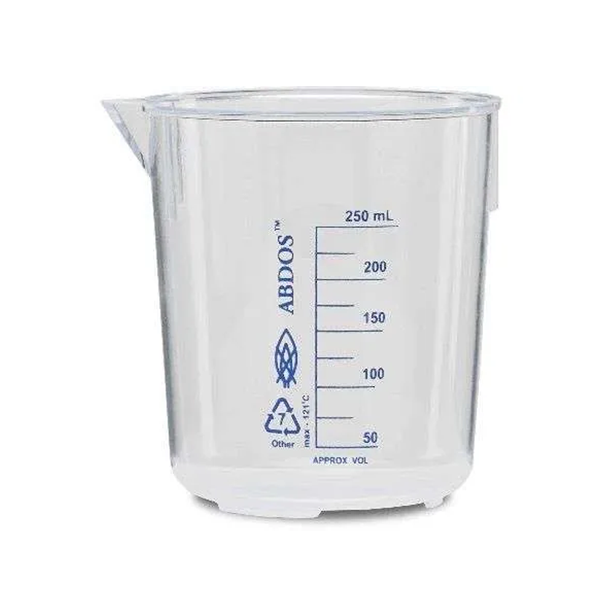 Beaker de polimetilpenteno 250ml