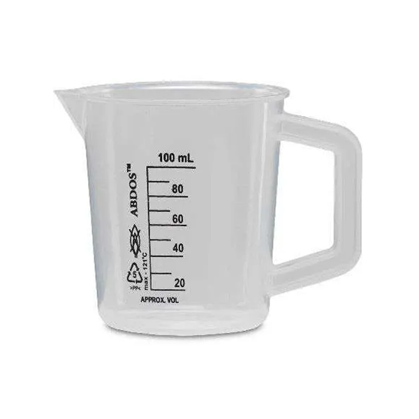 BEAKER DE POLIPROPILENO CON ASA 100ML