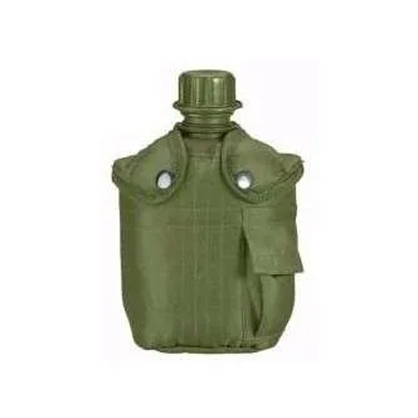 Cantimplora estilo militar con estuche