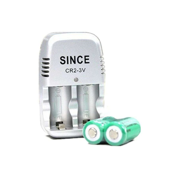 Cargador Para Batería Cr2 3v Marca Since+Batería Recargable