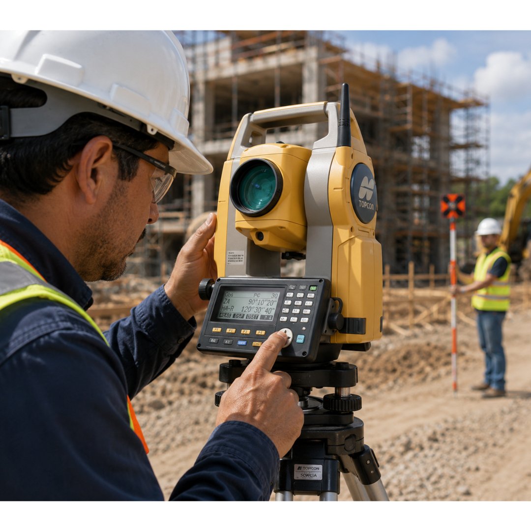 Estaciones Totales Topcon ES de alta precisión para topografía, construcción e ingeniería civil. Ideales para levantamientos, replanteos y obras de infraestructura.