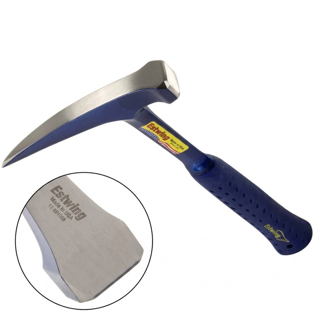 Martillo geológico grande para fracturar roca y extraer muestras. Ideal para geología, minería, geotecnia, exploración y trabajo de campo profesional.