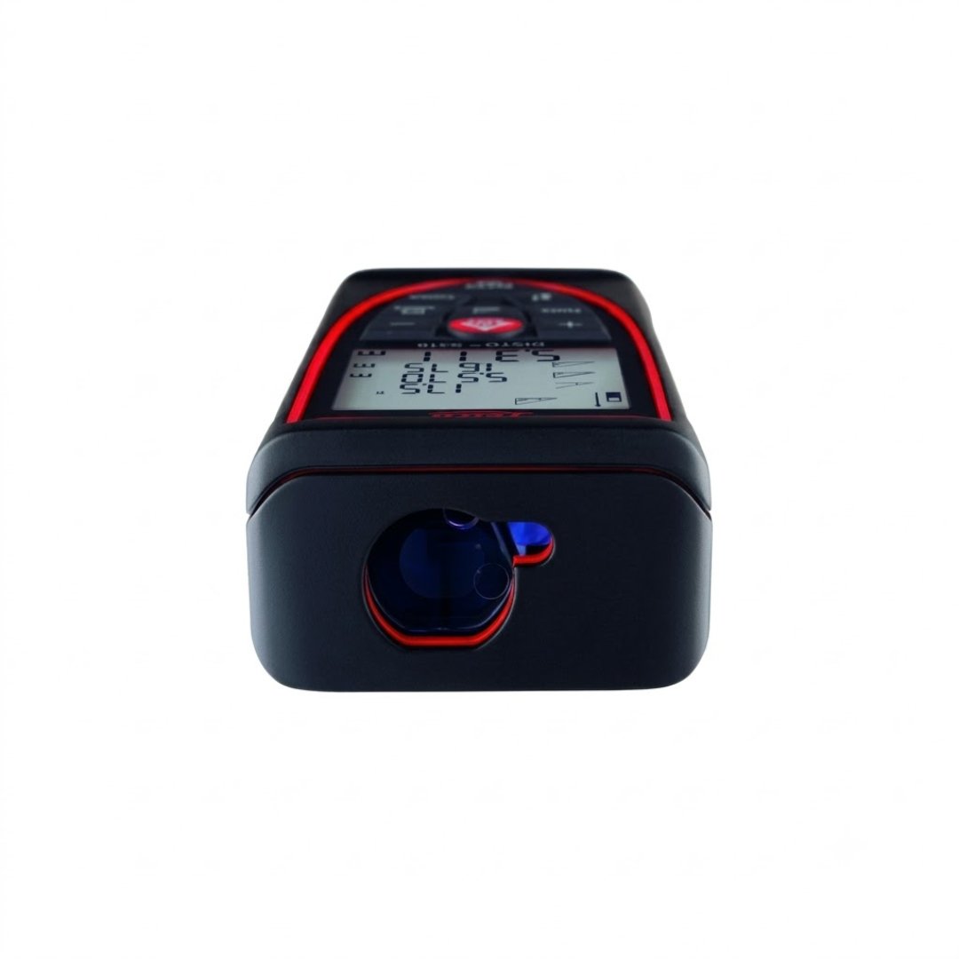 Medidor Leica DISTO E7400X con alcance de hasta 80 m, precisión ±1 mm, inclinómetro de 360° y protección IP65. Ideal para topografía e ingeniería.