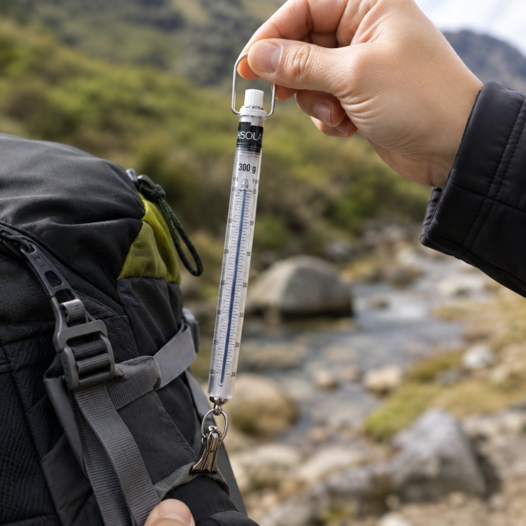 Pesola 300g x 2g para pesaje portátil de muestras y objetos pequeños. Balanza de resorte práctica para campo, laboratorio, investigación y actividades ambientales.
