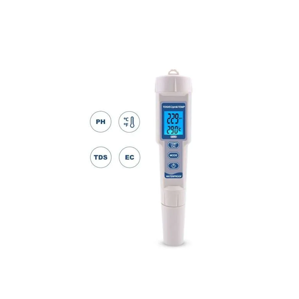 Medidor De Calidad Del Agua Tds, Ph, Tds, Ec, 4 En 1