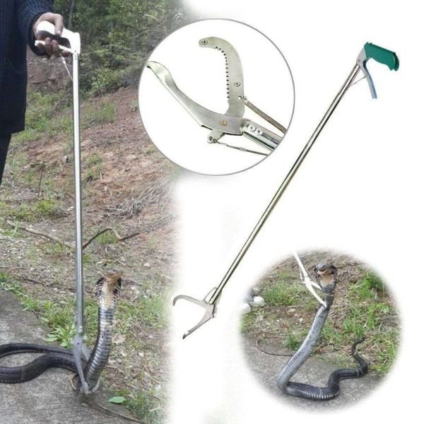 Pinzas Para Atrapar Serpientes Reptiles Herpetología 120 Cms - Imagen 3