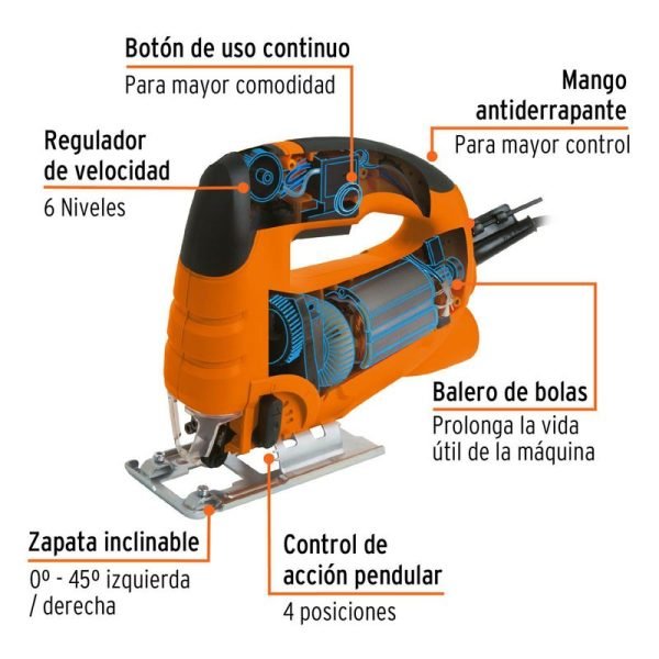 Sierra Caladora Truper 710w 16674 - Imagen 4