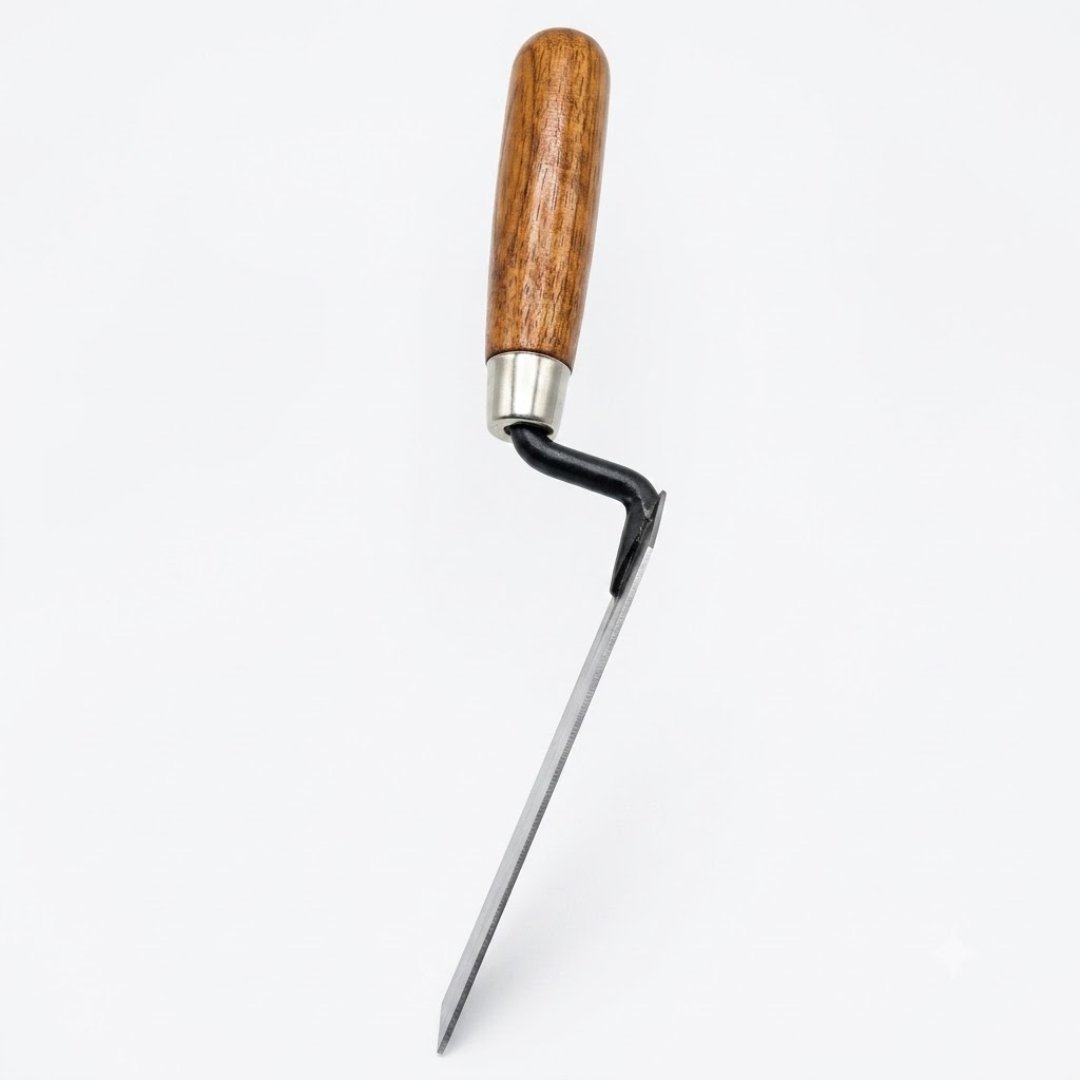 Palustre rectangular arqueología con mango de madera para excavaciones de precisión. Ideal para trabajo de campo, arqueólogos, universidades e investigación.