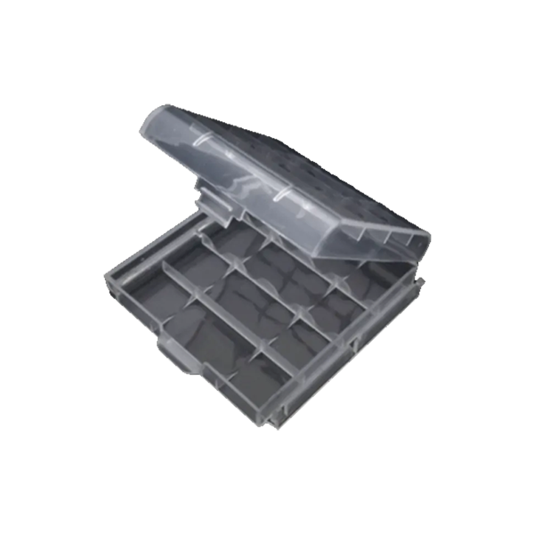 Caja estuche organizador baterías AA y AAA