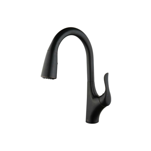 Grifo cocina en Bronce monocontrol de lujo con chorro desmontable