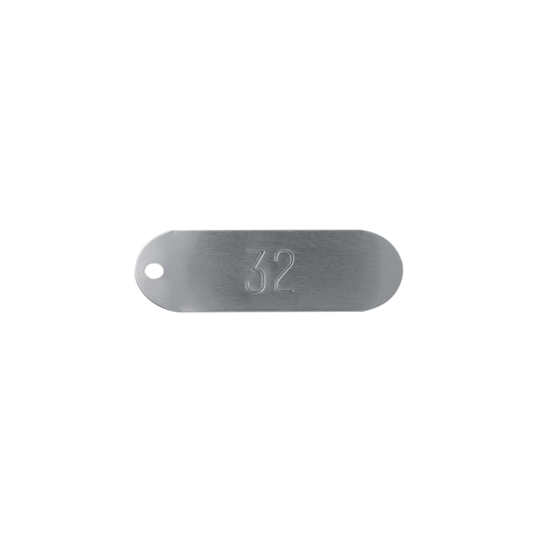 Láminas De Aluminio Alargadas Numeradas 1-1000 2-3/4 X 1