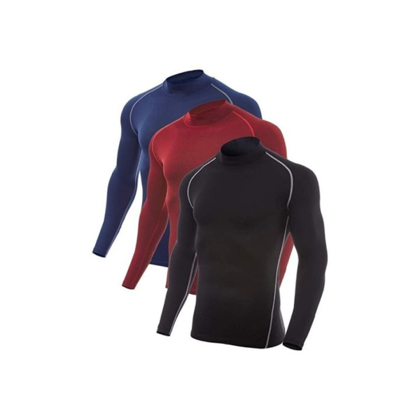 Camisa Licra Hombre Deporte Compresión Térmica Manga Larga
