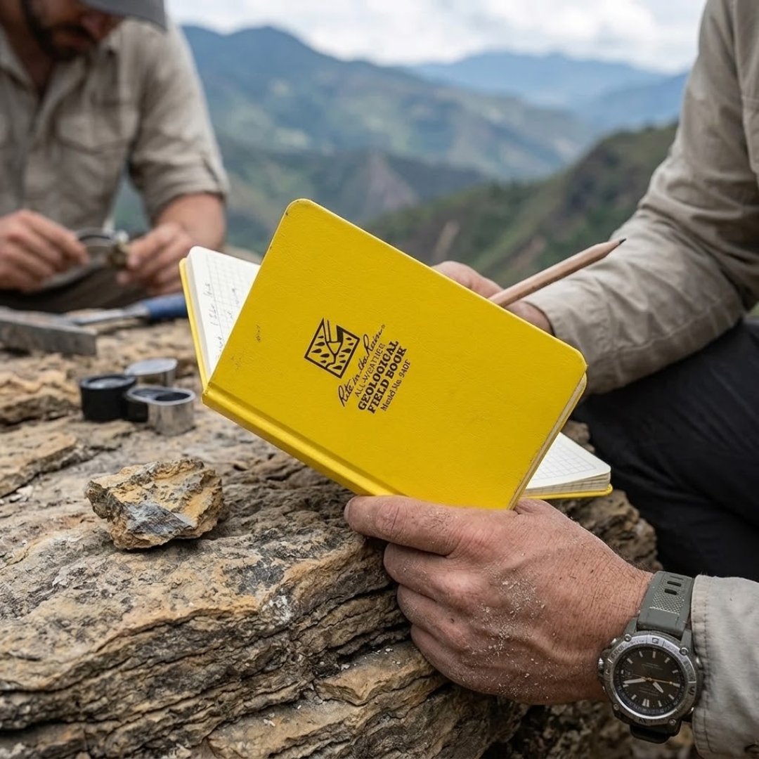 Libreta geología impermeable Rite In The Rain 540F con papel resistente al agua. Ideal para geología, minería, ingeniería, arqueología y trabajo de campo.