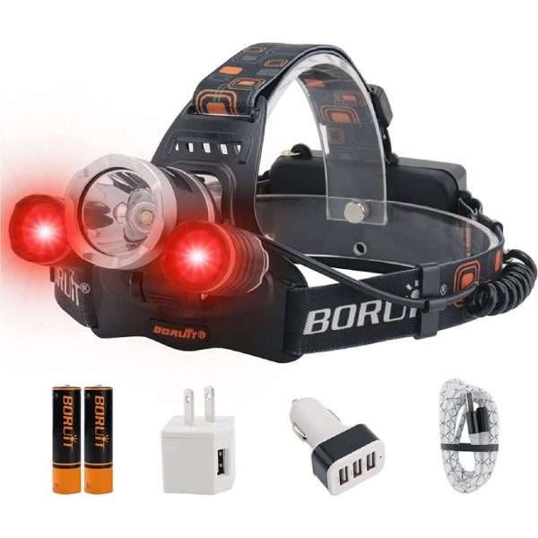 Linterna Led De Cabeza 5000 Lumenes 3 Modos De Iluminación - Imagen 2