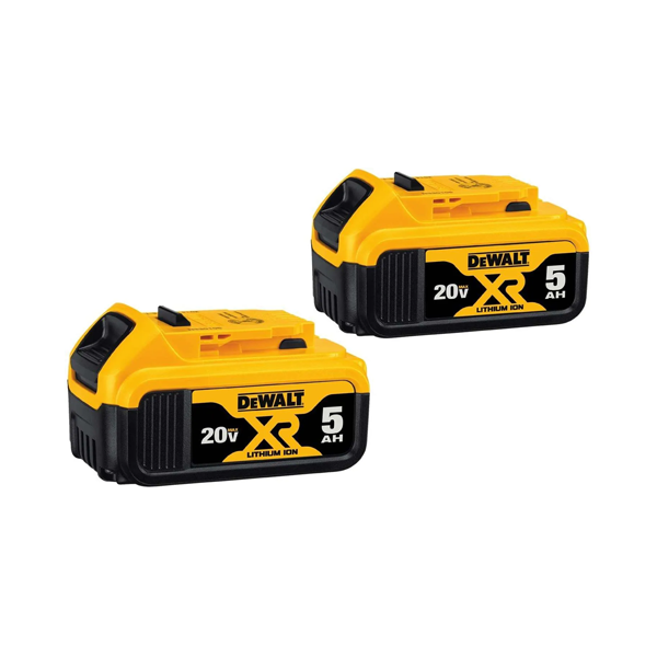 Juego de 2 Baterías Iones De Litio Dcb205 20v 5 Ah Max Dewalt