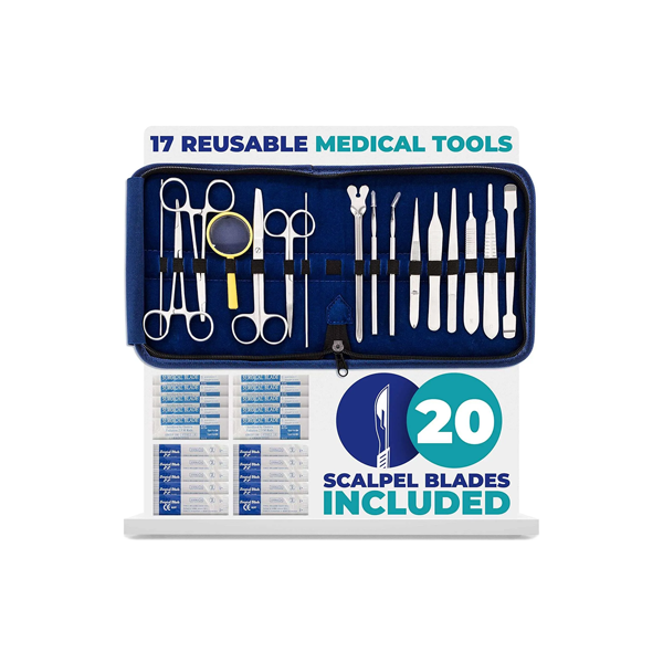 Kit de disección para anatomía, biología, botánica, veterinaria