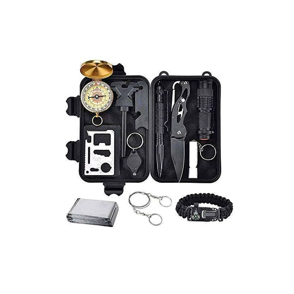 Kit De Supervivencia De Emergencia, 12 En 1 Camping, Caza