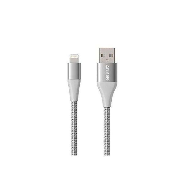 Cable Anker PowerLine  II color plateado compatible con iPhone X / 8/8 Plus / 7/7 Plus  y más
