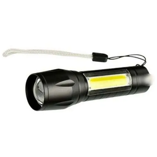 Mini Linterna Táctica Led Recargable, Zoom Y Luz De Cuerpo - Imagen 2