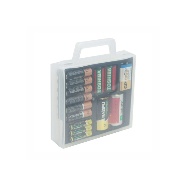 Estuche Caja Organizadora De Baterías Para Aa Aaa Cd 9v