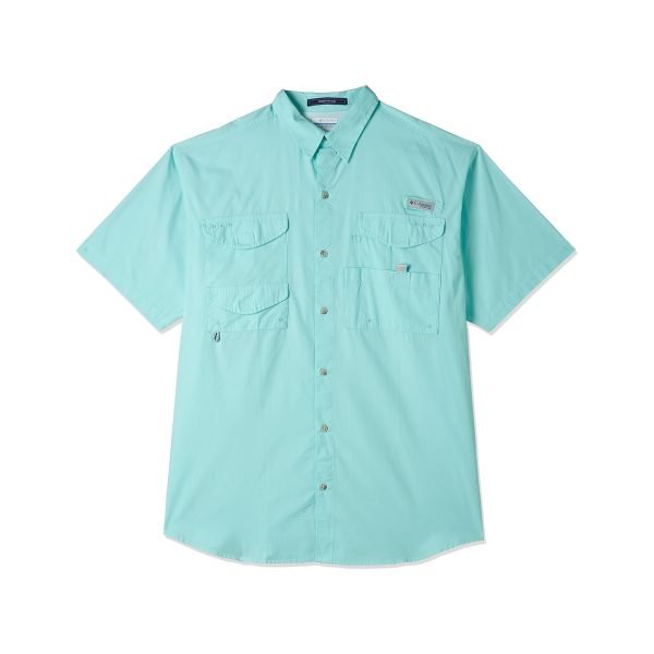 Camisa Columbia Bonehead Hombre Manga Corta – Turquesa