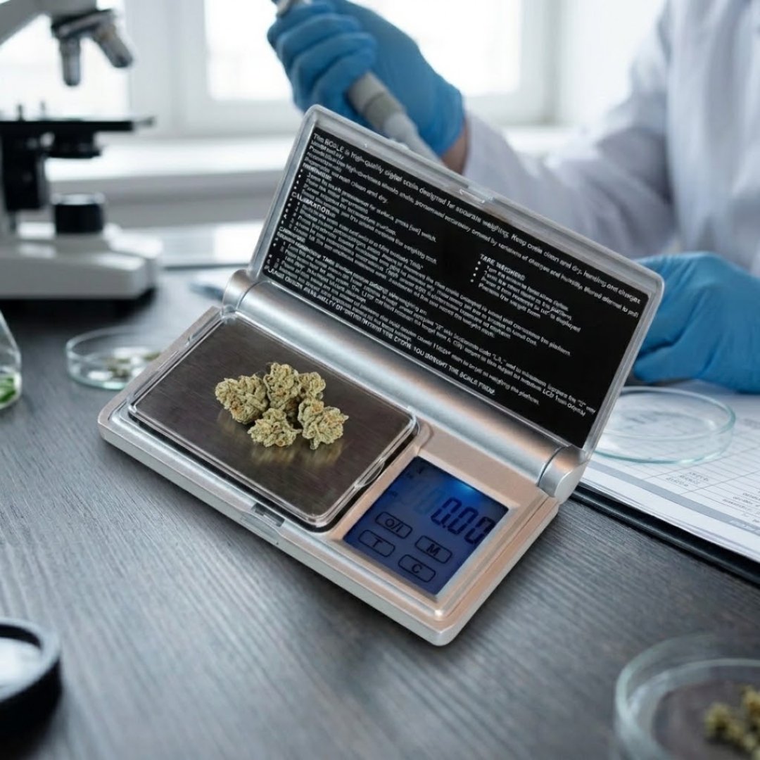 Báscula Digital de Bolsillo 200g con pantalla táctil y precisión de 0,01 g. Ideal para laboratorio y mediciones de alta precisión.