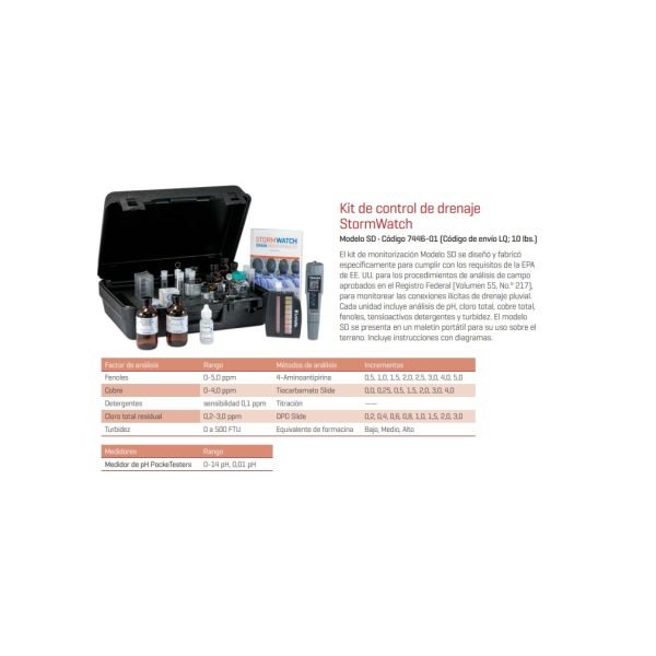Kit De Monitoreo De Drenaje Lamotte - Imagen 2