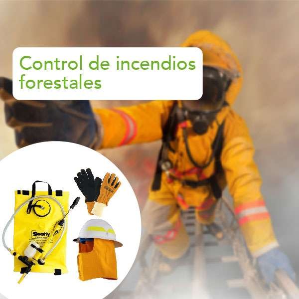 Equipos control de incendios forestales en Colombia