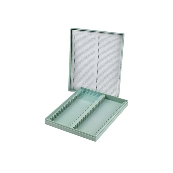 Caja De Almacenamiento Para 100 Portaobjetos