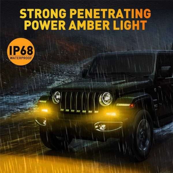Luz LED Todoterreno Para Automovil 240W / Ambar - Imagen 5