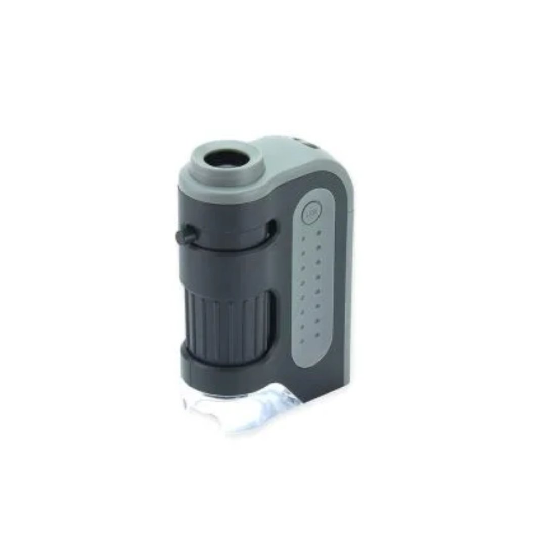 Lupa microscopio de bolsillo Plus 60x 120x con LED