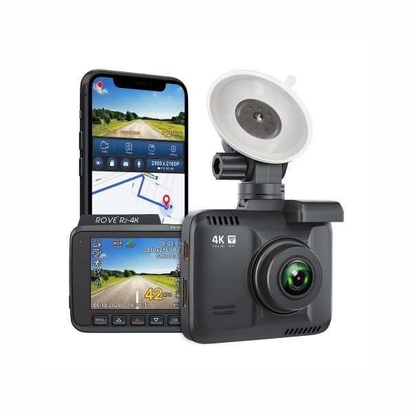 Cámara De Tablero R2-4k Integrada Con Wifi Gps