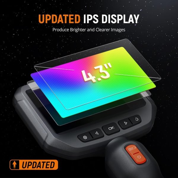 Endoscopio con luz HD 1080P pantalla IPS de 4.3'' - Depstech - Imagen 3
