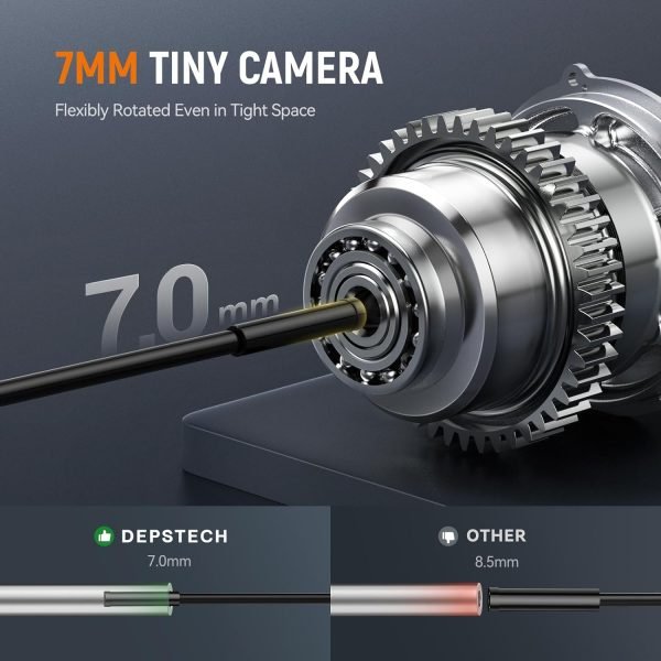 Endoscopio con luz HD 1080P pantalla IPS de 4.3'' - Depstech - Imagen 7
