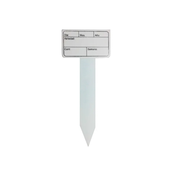 Tarjeta De Monitoreo En Vivero Tipo T 10 X 20 Cm Por 10 Und