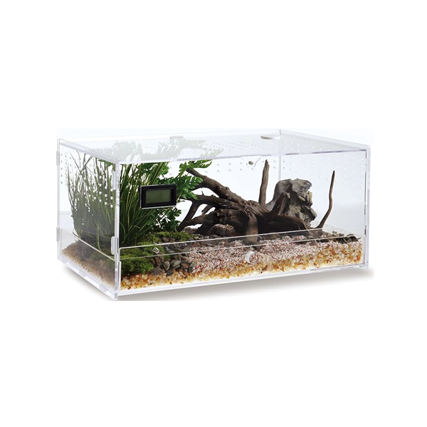 Terrario acrílico transparente  17.78cmX22.35X36.83
