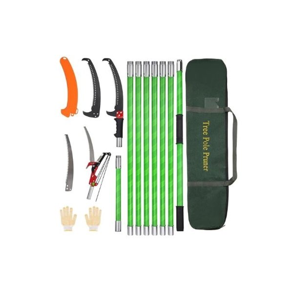 Sierra podadora manual de 7,9 m con tijeras extensibles, juego de corte Smonter