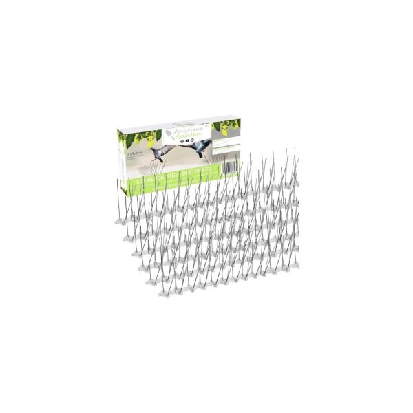 Púas Para Pájaros Aves- Acero Inoxidable Cubre 10 pies