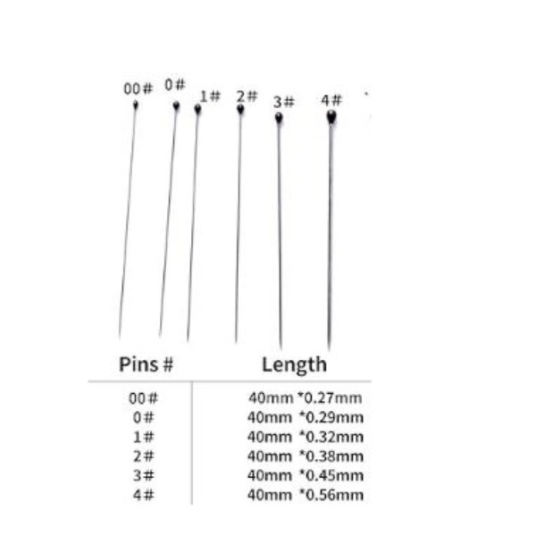 Alfileres Entomológicos 2 x 50 unidades - Imagen 3