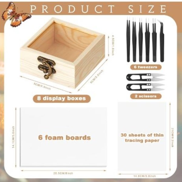 Kit De Herramientas Para Muestras Insectos 55 Piezas - Imagen 4