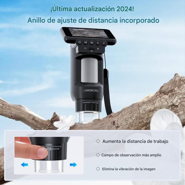 Microscopio Para Niños Portátil Con Pantalla LCD ó Lupa de Monedas USB - Imagen 6
