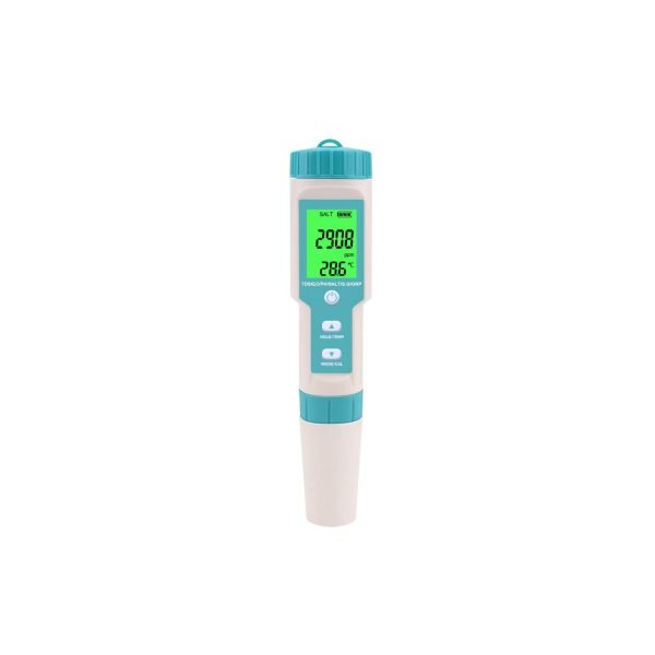 Medidor De Calidad Del Agua Ph, Tds, Ec, Salt, Temp, ORP, SG 7 En 1
