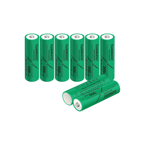 Baterías AA Recargables Ni-MH de 300 mAh y 1.2 V