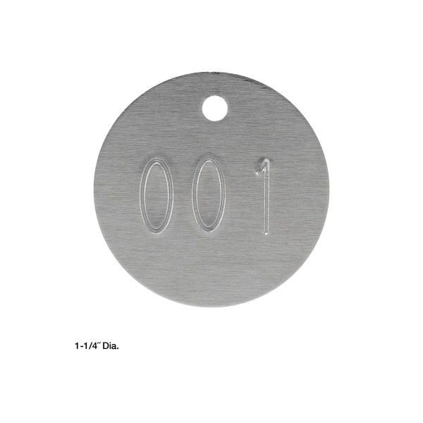 Láminas Aluminio Para Marcaje De Árboles Numeradas Redondas