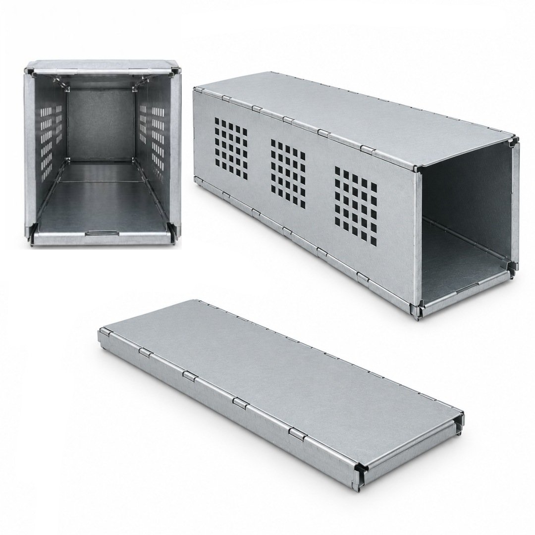 Trampa Sherman 30cm Galvanizada Plegable